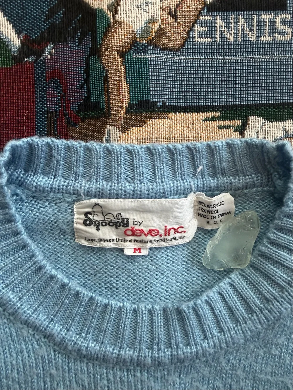 Vintage 70s Men’s Snoopy Ski Bum Sweater